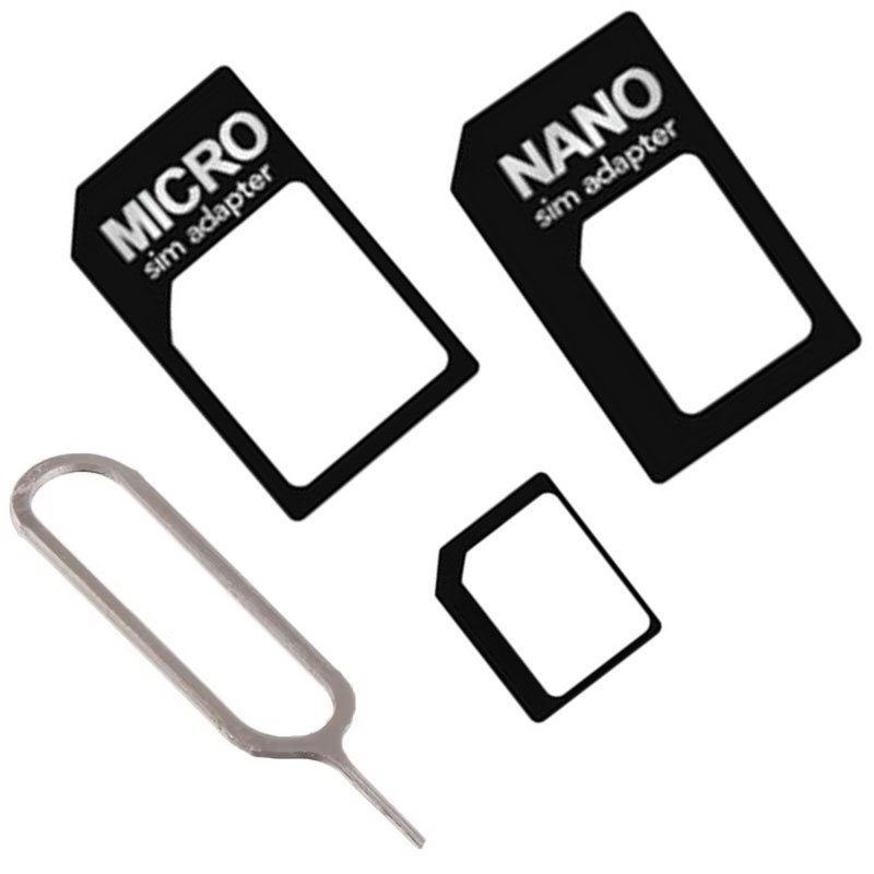 Iphone Tablet Accessories - Nano SIM-kaart naar Micro-adapter 4-in-1 SIM-kaart