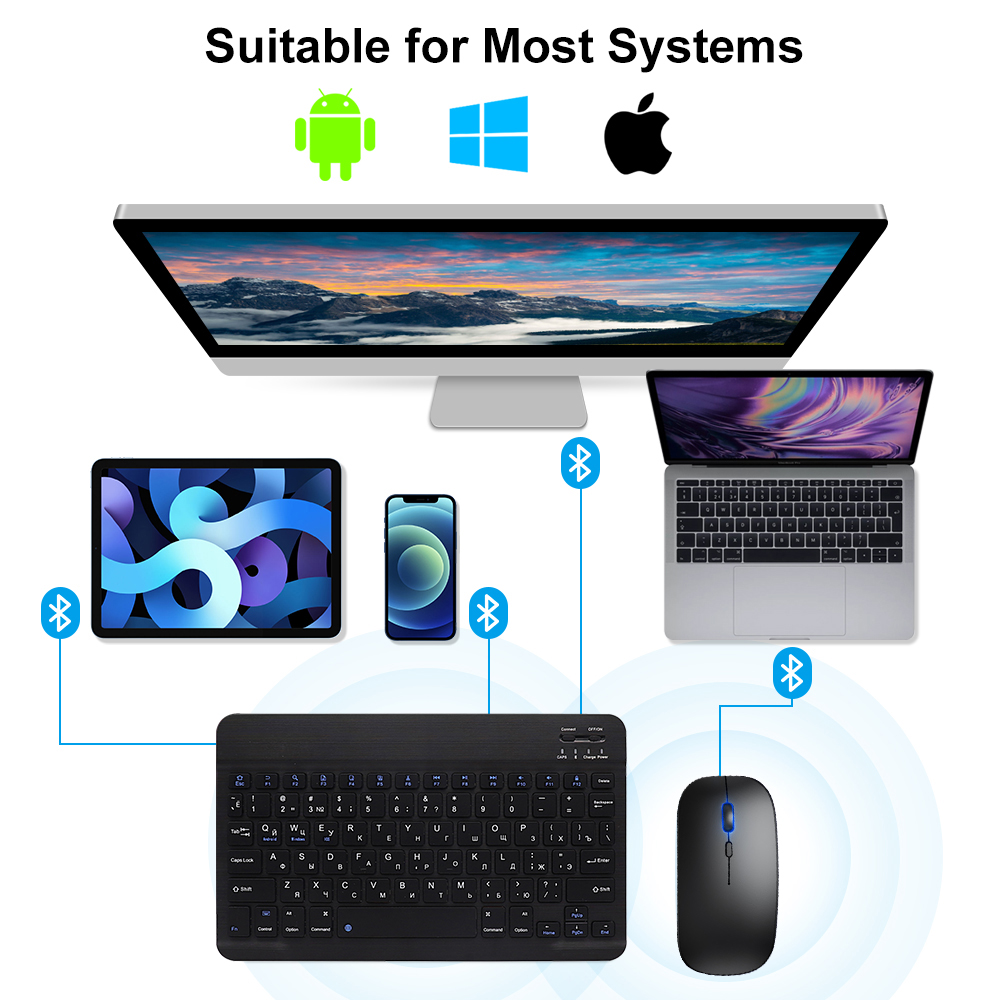 Bluetooth-toetsenbord en muis  - Android Tablet Gaming Accessories recensie en prijs
